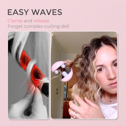 TYMO ROVY Ionic Deep Waver Hair Curler Tool for Women - Curling Iron Hair Crimper Waver, Ceramic 3 Barrel, Anti-Scald, E